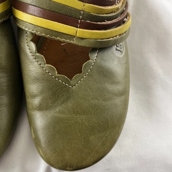 Josef Seibel Green Leather Mules - Picture 4 of 8